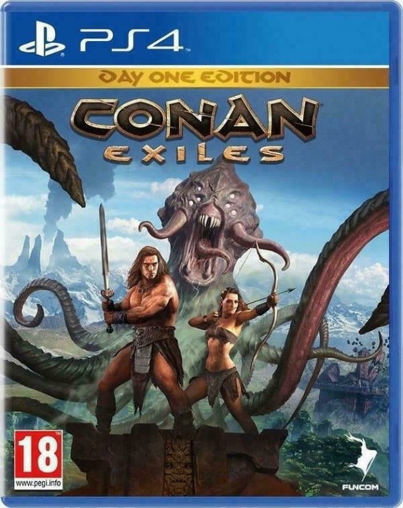 Conan Exiles (Day one Edition) (PS4) ryhmässä KODINELEKTRONIIKKA / Pelikonsolit & Tarvikkeet / Sony PlayStation 4 / Peli @ TP E-commerce Nordic AB (D26583)