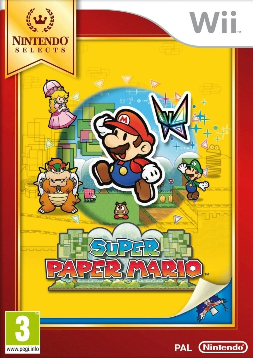 Super Paper Mario (Select) ryhmässä KODINELEKTRONIIKKA / Pelikonsolit & Tarvikkeet / Nintendo Wii @ TP E-commerce Nordic AB (D26894)