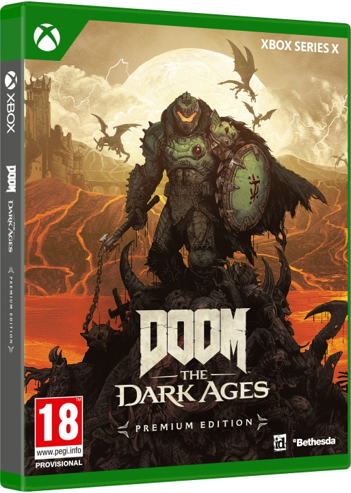 Doom: The Dark Ages - Premium Edition (XseriesX) ryhmässä KODINELEKTRONIIKKA / Pelikonsolit & Tarvikkeet / Xbox Series X / Peli @ TP E-commerce Nordic AB (D26926)