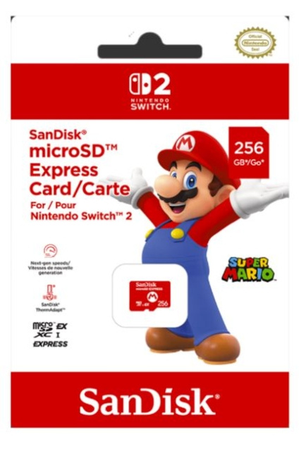 SanDisk Nintendo Switch 2 Micro SD Exp ryhmässä KODINELEKTRONIIKKA / Pelikonsolit & Tarvikkeet / Nintendo Switch 2 / Tarvikkeet @ TP E-commerce Nordic AB (D27043)