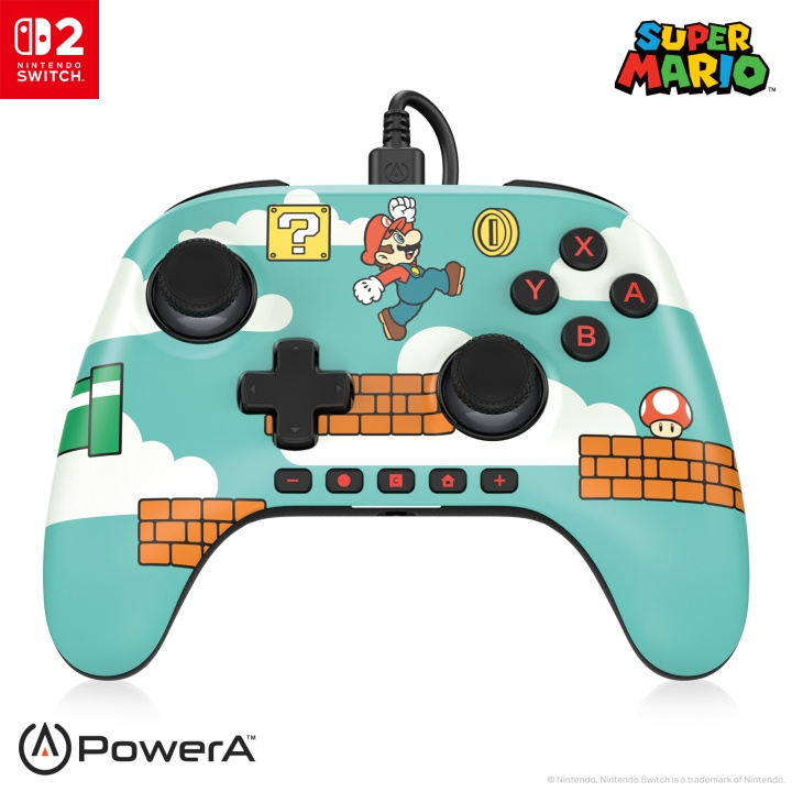 PowerA Advantage langallinen ohjain Nintendo Switch 2:lle - Mario Time ryhmässä KODINELEKTRONIIKKA / Pelikonsolit & Tarvikkeet / Nintendo Switch 2 / Tarvikkeet @ TP E-commerce Nordic AB (D27047)
