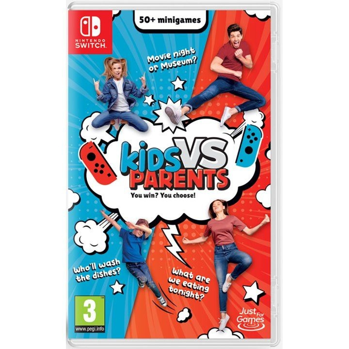 Kids vs Parents (Switch) ryhmässä KODINELEKTRONIIKKA / Pelikonsolit & Tarvikkeet / Nintendo Switch / Pelit @ TP E-commerce Nordic AB (D27106)