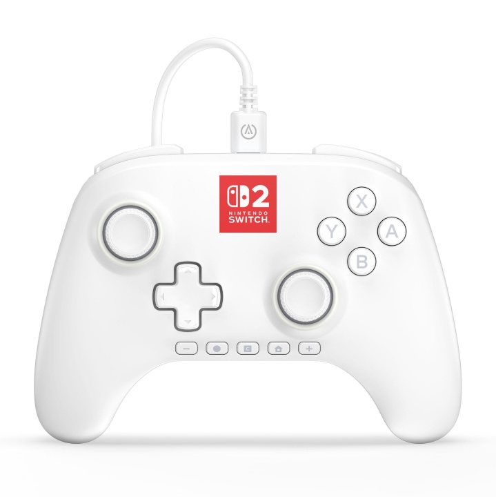PowerA Advantage langallinen ohjain Nintendo Switch 2:lle Lumectran kanssa - Valkoinen ryhmässä KODINELEKTRONIIKKA / Pelikonsolit & Tarvikkeet / Nintendo Switch 2 / Tarvikkeet @ TP E-commerce Nordic AB (D27173)