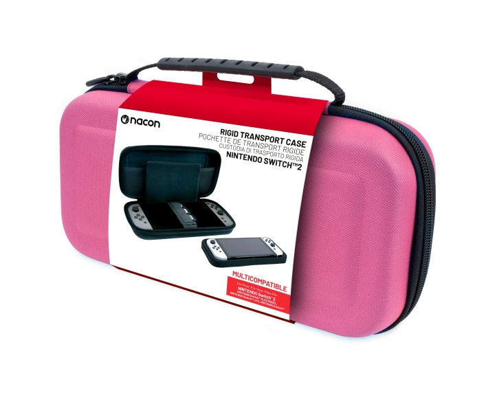 NACON Classic Taske L - Nintendo Switch 2 - Vaaleanpunainen ryhmässä KODINELEKTRONIIKKA / Pelikonsolit & Tarvikkeet / Nintendo Switch 2 / Tarvikkeet @ TP E-commerce Nordic AB (D27247)