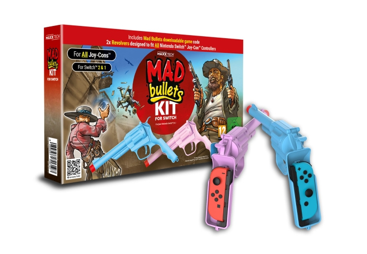 Maxx Tech Mad Bullets CIB ja Switch 2 & 1 -yhteensopiva lisävaruste ryhmässä KODINELEKTRONIIKKA / Pelikonsolit & Tarvikkeet / Nintendo Switch 2 / Tarvikkeet @ TP E-commerce Nordic AB (D27510)