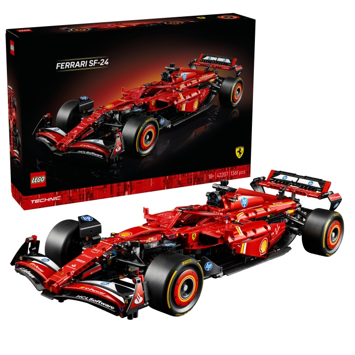 LEGO Technic - Ferrari SF-24 F1-auto (42207) ryhmässä LELUT, TUOTTEET LAPSILLE JA VAUVOILLE / Leikkikalut, Askartelu &Pelit / Rakennuslelut / Lego @ TP E-commerce Nordic AB (D27551)