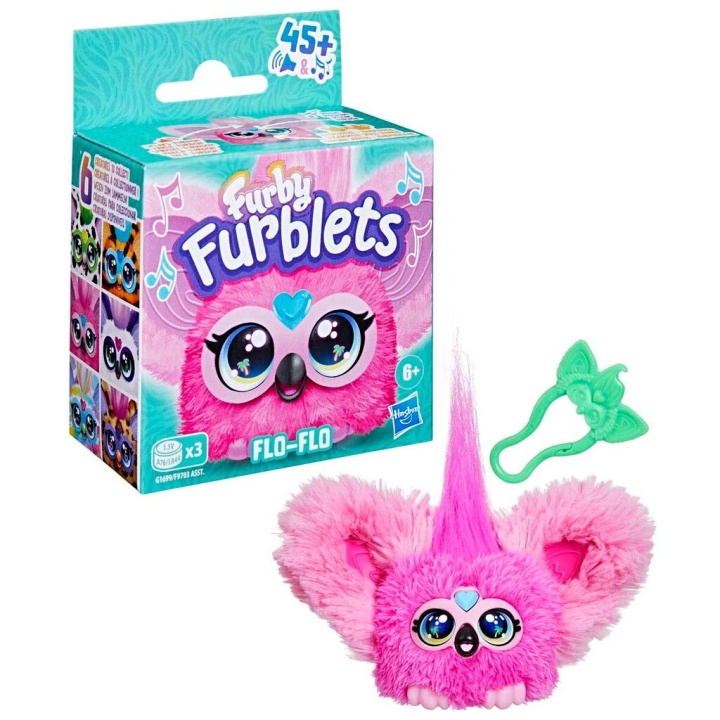 FURBY Furbletit S4 Juhlaeläimet - Flo-Flo (341-1699) ryhmässä LELUT, TUOTTEET LAPSILLE JA VAUVOILLE / Leikkikalut, Askartelu &Pelit / Figuurit, miniatyyrit ja tarvikkeet @ TP E-commerce Nordic AB (D27553)