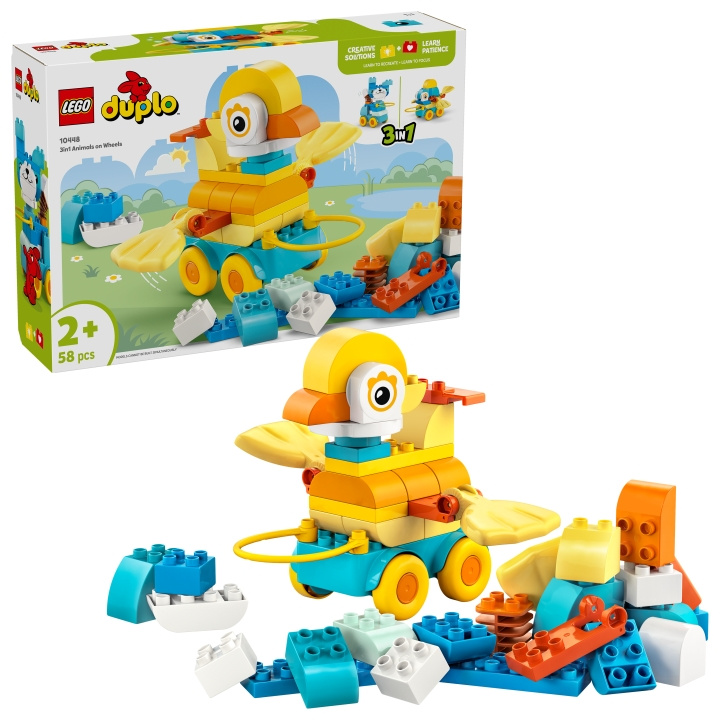 LEGO DUPLO Town - 3in1 eläimet pyörillä (10448) ryhmässä LELUT, TUOTTEET LAPSILLE JA VAUVOILLE / Leikkikalut, Askartelu &Pelit / Rakennuslelut / Lego @ TP E-commerce Nordic AB (D27574)