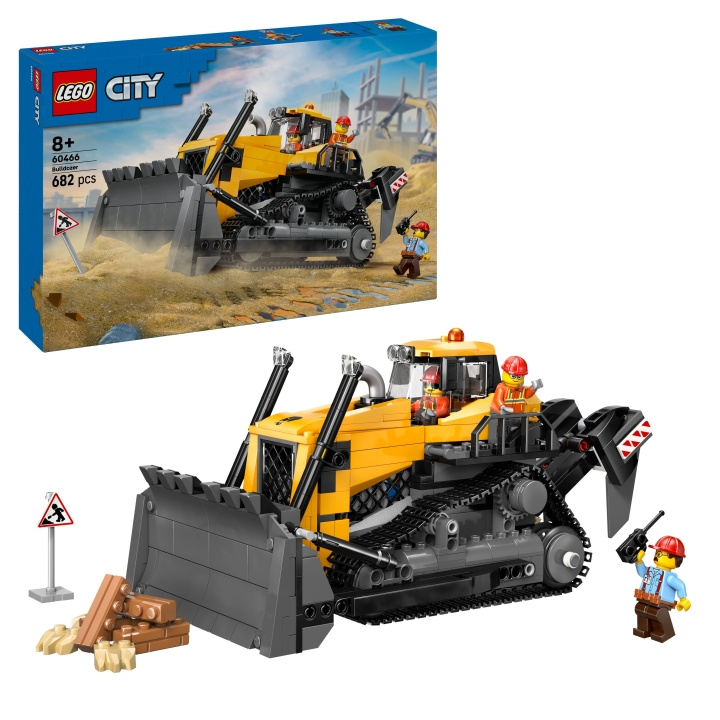 LEGO LEGO Kaupunki - Keltainen puskutraktori (60466) ryhmässä LELUT, TUOTTEET LAPSILLE JA VAUVOILLE / Leikkikalut, Askartelu &Pelit / Rakennuslelut / Lego @ TP E-commerce Nordic AB (D27584)
