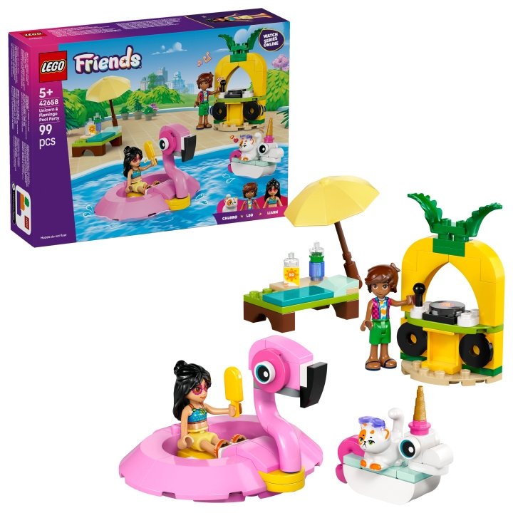 LEGO LEGO Ystävät - Yksisarvinen ja flamingo allasjuhlat (42658) ryhmässä LELUT, TUOTTEET LAPSILLE JA VAUVOILLE / Leikkikalut, Askartelu &Pelit / Rakennuslelut / Lego @ TP E-commerce Nordic AB (D27599)