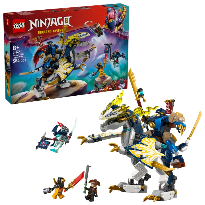LEGO Ninjago - Rogue\'s Mech lohikäärmeratsastaja (71843) ryhmässä LELUT, TUOTTEET LAPSILLE JA VAUVOILLE / Leikkikalut, Askartelu &Pelit / Rakennuslelut / Lego @ TP E-commerce Nordic AB (D27607)