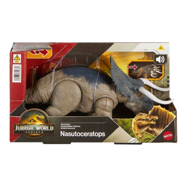 Jurassic World Uudestisyntyminen Villi karjunta - Nasutoceratops ryhmässä LELUT, TUOTTEET LAPSILLE JA VAUVOILLE / Leikkikalut, Askartelu &Pelit / Figuurit, miniatyyrit ja tarvikkeet @ TP E-commerce Nordic AB (D27619)