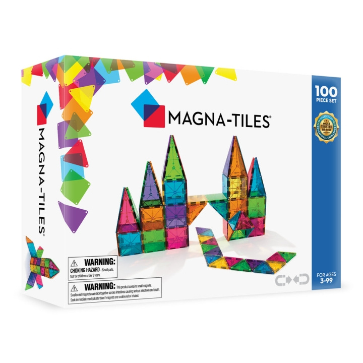 Magna Tiles MAGNA-TILES - Classic 100 palan setti (90209) ryhmässä LELUT, TUOTTEET LAPSILLE JA VAUVOILLE / Leikkikalut, Askartelu &Pelit / Rakennuslelut / Rakennuspalikat @ TP E-commerce Nordic AB (D27632)