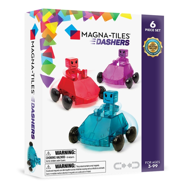 Magna Tiles MAGNA-TILES - Dashers, 6 kpl setti (90234) ryhmässä LELUT, TUOTTEET LAPSILLE JA VAUVOILLE / Leikkikalut, Askartelu &Pelit / Rakennuslelut / Rakennuspalikat @ TP E-commerce Nordic AB (D27643)