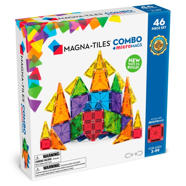 Magna Tiles MAGNA-TILES - microMAGS Combo 46 kpl (90293) ryhmässä LELUT, TUOTTEET LAPSILLE JA VAUVOILLE / Leikkikalut, Askartelu &Pelit / Rakennuslelut / Rakennuspalikat @ TP E-commerce Nordic AB (D27647)