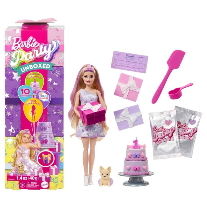 Barbie Puolueen laatikoimaton lajitelma (JFG68) ryhmässä LELUT, TUOTTEET LAPSILLE JA VAUVOILLE / Leikkikalut, Askartelu &Pelit / Nuket & Tarvikkeet @ TP E-commerce Nordic AB (D27651)