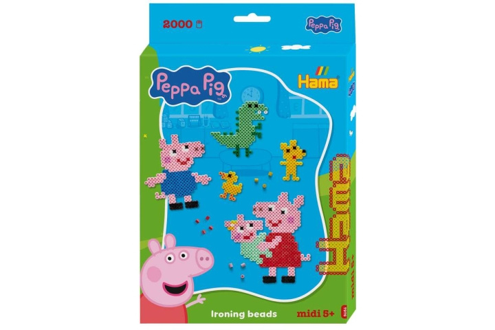 HAMA Beads Hama - Midi-ripustuslaatikko Peppa Pig + pikkusisko (387976) ryhmässä LELUT, TUOTTEET LAPSILLE JA VAUVOILLE / Leikkikalut, Askartelu &Pelit / Figuurit, miniatyyrit ja tarvikkeet @ TP E-commerce Nordic AB (D27657)