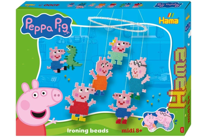 HAMA Beads Hama - Midi-lahjapakkaus Peppa Pig Family & Little Sister (387917) ryhmässä LELUT, TUOTTEET LAPSILLE JA VAUVOILLE / Leikkikalut, Askartelu &Pelit / Figuurit, miniatyyrit ja tarvikkeet @ TP E-commerce Nordic AB (D27658)