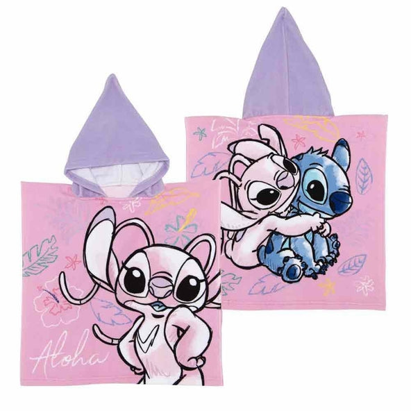Disney Stitch (violetti) - mikrokuituponcho - 50 x 100 cm (WD16999) ryhmässä LELUT, TUOTTEET LAPSILLE JA VAUVOILLE / Vauvatuotteet / Kylpy @ TP E-commerce Nordic AB (D27686)