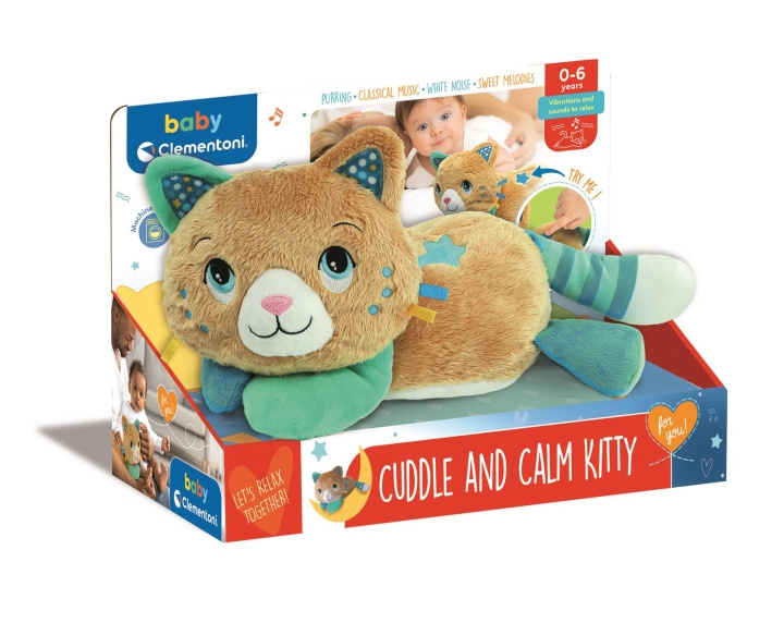 Clementoni Cuddle Calming Kitty (I-17574) ryhmässä LELUT, TUOTTEET LAPSILLE JA VAUVOILLE / Lelut vauvoille (0-3v) / Pehmolelut @ TP E-commerce Nordic AB (D27691)