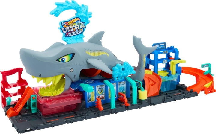 Hot Wheels - Ultra Shark -autopesu (HTN82) ryhmässä LELUT, TUOTTEET LAPSILLE JA VAUVOILLE / Leikkikalut, Askartelu &Pelit / Figuurit, miniatyyrit ja tarvikkeet @ TP E-commerce Nordic AB (D27700)