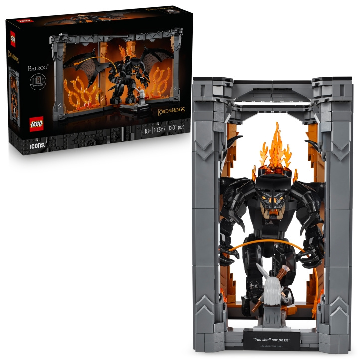 LEGO Ikonit - Taru sormusten herrasta: Balrog™ Book Nook (10367) (10367) ryhmässä LELUT, TUOTTEET LAPSILLE JA VAUVOILLE / Leikkikalut, Askartelu &Pelit / Rakennuslelut / Lego @ TP E-commerce Nordic AB (D27755)