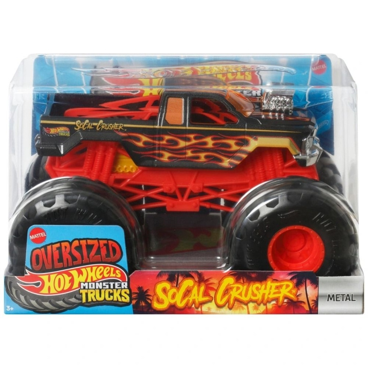 Hot Wheels Monster Trucks 1:24 Die-Cast - Socal Crusher (Socal Crusher) ryhmässä LELUT, TUOTTEET LAPSILLE JA VAUVOILLE / Leikkikalut, Askartelu &Pelit / Leikkiautot @ TP E-commerce Nordic AB (D27761)