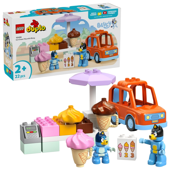 LEGO DUPLO Bluey - Jäätelömatka Blueyn kanssa (10458) ryhmässä LELUT, TUOTTEET LAPSILLE JA VAUVOILLE / Leikkikalut, Askartelu &Pelit / Rakennuslelut / Lego @ TP E-commerce Nordic AB (D27797)