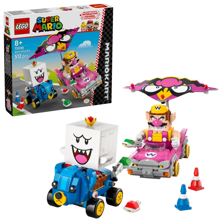 LEGO Super Mario - Mario Kart™ - Wario & King Boo (72038) ryhmässä LELUT, TUOTTEET LAPSILLE JA VAUVOILLE / Leikkikalut, Askartelu &Pelit / Rakennuslelut / Lego @ TP E-commerce Nordic AB (D27818)