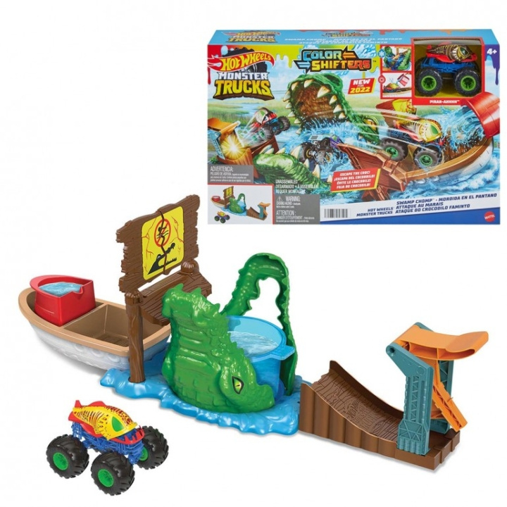 Hot Wheels Monster Trucks Swamp Chomp leikkisarja (HGV14) ryhmässä LELUT, TUOTTEET LAPSILLE JA VAUVOILLE / Leikkikalut, Askartelu &Pelit / Lelusarja @ TP E-commerce Nordic AB (D27870)