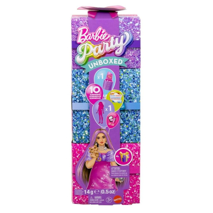 Barbie Glam Party Unboxed vaaleanpunainen kurvikas nukke (JFY67) ryhmässä LELUT, TUOTTEET LAPSILLE JA VAUVOILLE / Leikkikalut, Askartelu &Pelit / Nuket & Tarvikkeet @ TP E-commerce Nordic AB (D27882)