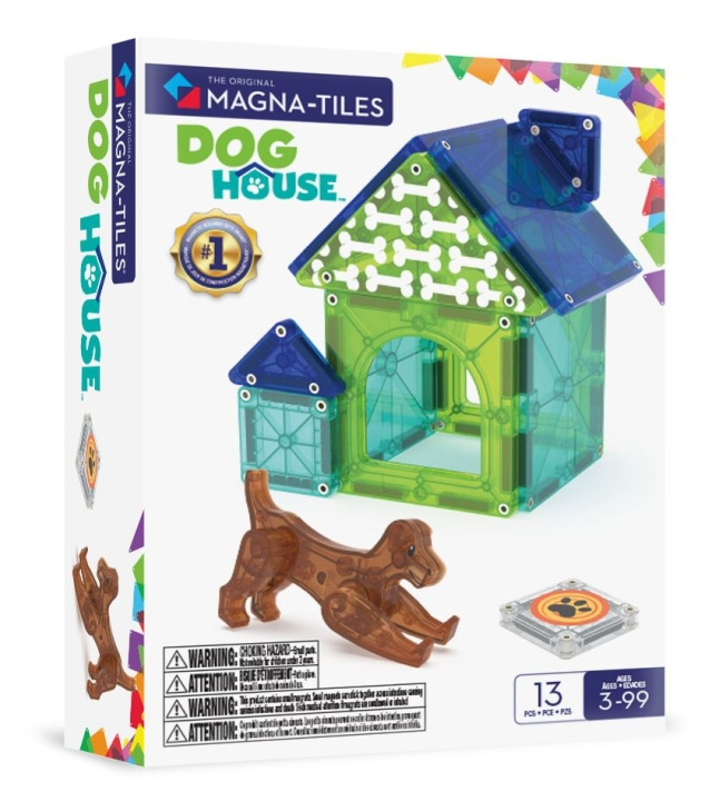Magna Tiles MAGNA-TILES - Koirankoppi 13 kpl (90356) ryhmässä LELUT, TUOTTEET LAPSILLE JA VAUVOILLE / Leikkikalut, Askartelu &Pelit / Rakennuslelut / Rakennuspalikat @ TP E-commerce Nordic AB (D27885)