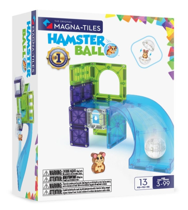 Magna Tiles MAGNA-TILES - Hamsteripyörä 13 kpl (90358) ryhmässä LELUT, TUOTTEET LAPSILLE JA VAUVOILLE / Leikkikalut, Askartelu &Pelit / Rakennuslelut / Rakennuspalikat @ TP E-commerce Nordic AB (D27886)