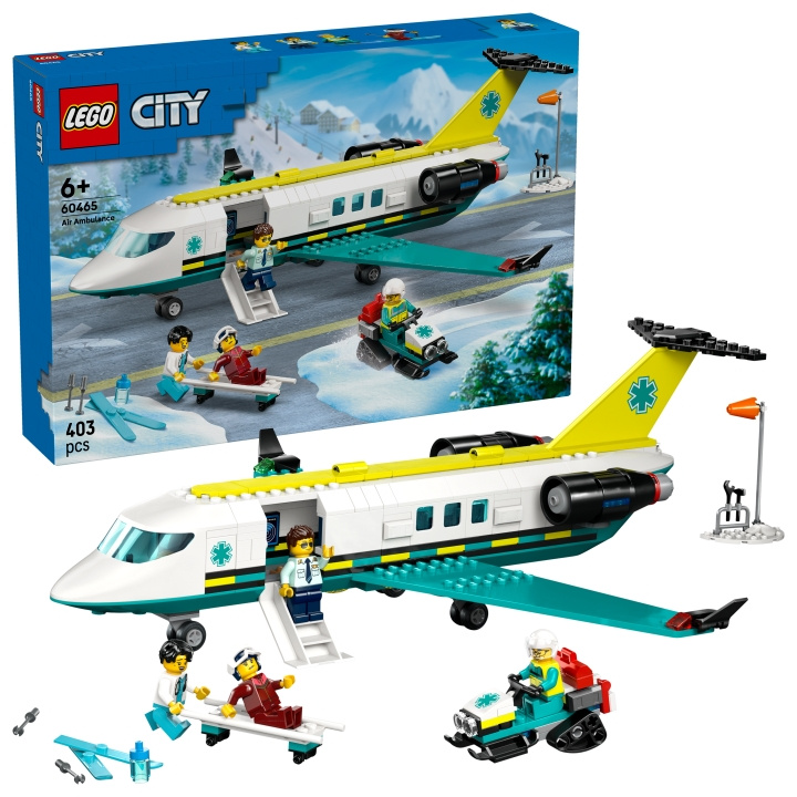 LEGO LEGO Kaupunki - Emergency Air Ambulance Airplane (60465) ryhmässä LELUT, TUOTTEET LAPSILLE JA VAUVOILLE / Leikkikalut, Askartelu &Pelit / Rakennuslelut / Lego @ TP E-commerce Nordic AB (D27890)