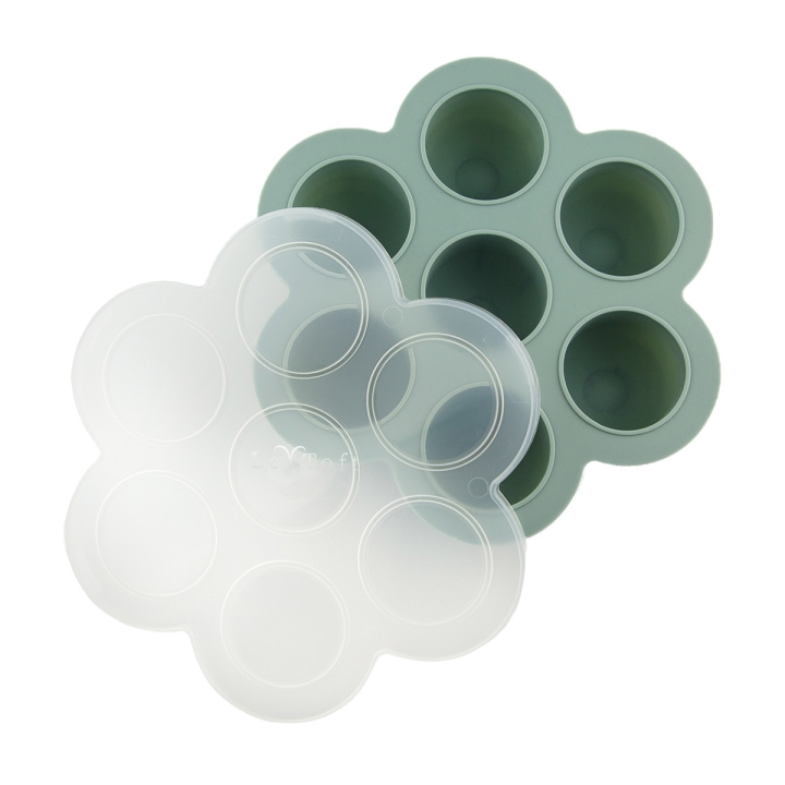 Le Toft Vauvanruokapakastekuutiot - Smokey Green - 75 ml per lokero ryhmässä LELUT, TUOTTEET LAPSILLE JA VAUVOILLE / Syö ja juo / Lasten astiat @ TP E-commerce Nordic AB (D27893)