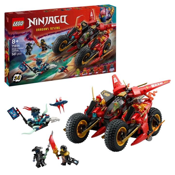 LEGO Ninjago - Ninja taisteluajoneuvo (71844) ryhmässä LELUT, TUOTTEET LAPSILLE JA VAUVOILLE / Leikkikalut, Askartelu &Pelit / Rakennuslelut / Lego @ TP E-commerce Nordic AB (D27936)