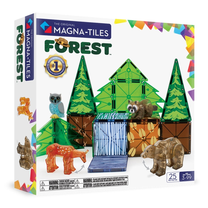 Magna Tiles MAGNA-TILES - Metsän eläimet 25 kpl setti (90224) ryhmässä LELUT, TUOTTEET LAPSILLE JA VAUVOILLE / Leikkikalut, Askartelu &Pelit / Rakennuslelut / Rakennuspalikat @ TP E-commerce Nordic AB (D27950)