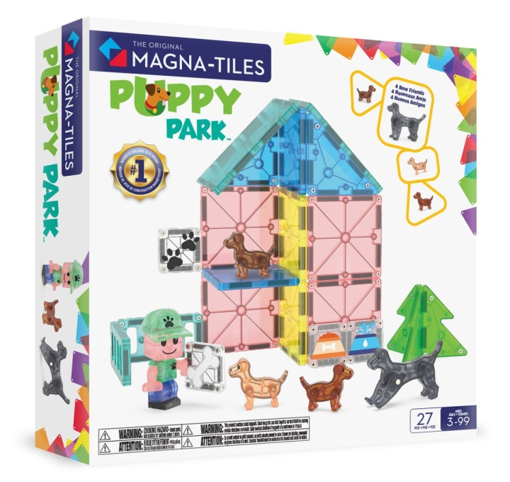 Magna Tiles MAGNA-TILES - Koirien päiväkoti 27 kpl (90355) ryhmässä LELUT, TUOTTEET LAPSILLE JA VAUVOILLE / Leikkikalut, Askartelu &Pelit / Rakennuslelut / Rakennuspalikat @ TP E-commerce Nordic AB (D27974)