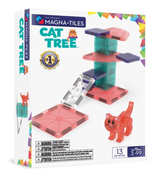 Magna Tiles MAGNA-TILES - Kissapuu (90357F) ryhmässä LELUT, TUOTTEET LAPSILLE JA VAUVOILLE / Leikkikalut, Askartelu &Pelit / Rakennuslelut / Rakennuspalikat @ TP E-commerce Nordic AB (D27975)