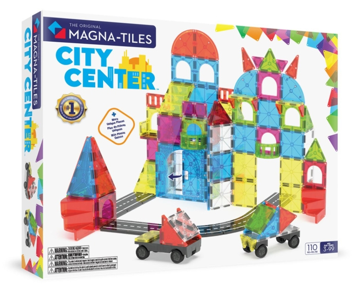 Magna Tiles MAGNA-TILES - City Center 110 kpl (90364F) ryhmässä LELUT, TUOTTEET LAPSILLE JA VAUVOILLE / Leikkikalut, Askartelu &Pelit / Rakennuslelut / Rakennuspalikat @ TP E-commerce Nordic AB (D27976)