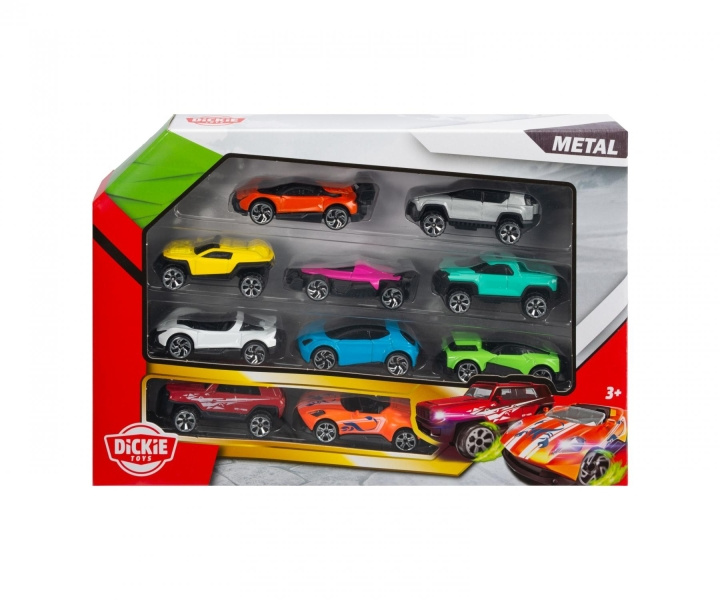 Dickie Toys Valetut ajoneuvot 10 kpl (203332000) ryhmässä LELUT, TUOTTEET LAPSILLE JA VAUVOILLE / Leikkikalut, Askartelu &Pelit / Leikkiautot @ TP E-commerce Nordic AB (D27977)