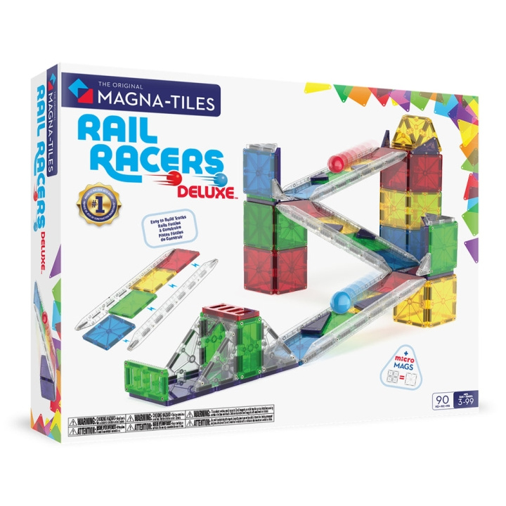 Magna Tiles Rail Racers Deluxe™ 90 palan setti (90361) ryhmässä LELUT, TUOTTEET LAPSILLE JA VAUVOILLE / Leikkikalut, Askartelu &Pelit / Rakennuslelut / Rakennuspalikat @ TP E-commerce Nordic AB (D27988)