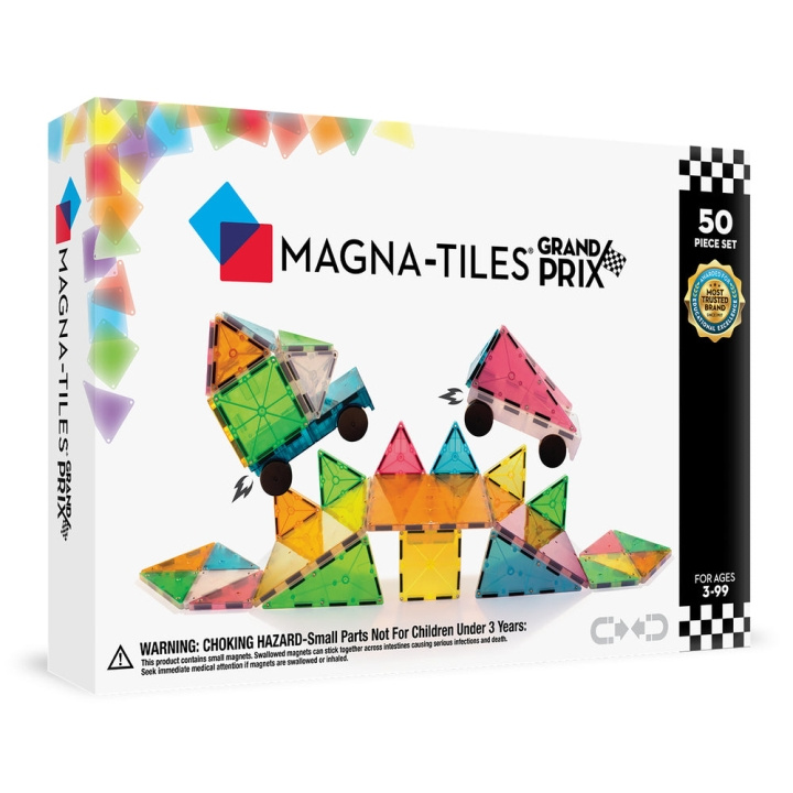 Magna Tiles Magna-Tiles - Grand Prix Frost 50 palan setti (90257) ryhmässä LELUT, TUOTTEET LAPSILLE JA VAUVOILLE / Leikkikalut, Askartelu &Pelit / Rakennuslelut / Rakennuspalikat @ TP E-commerce Nordic AB (D27993)