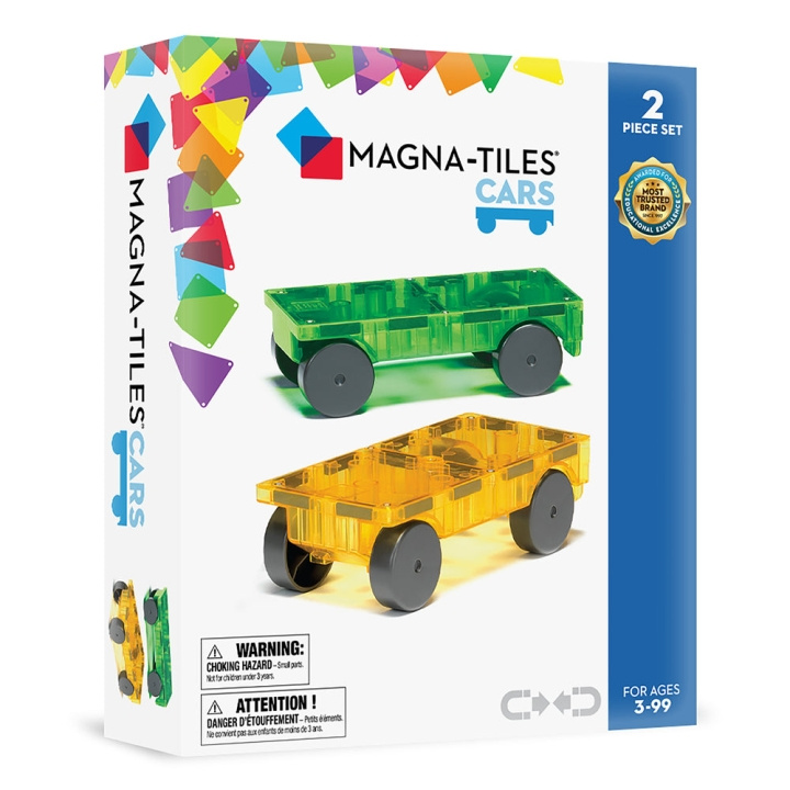 Magna Tiles MAGNA-TILES - Autot 2-osainen laajennussarja: (90216) ryhmässä LELUT, TUOTTEET LAPSILLE JA VAUVOILLE / Leikkikalut, Askartelu &Pelit / Rakennuslelut / Rakennuspalikat @ TP E-commerce Nordic AB (D28000)