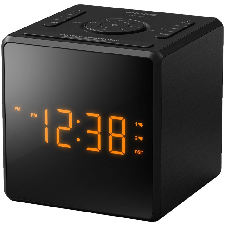 Philips Klockradio TAR4500/10 Svart ryhmässä KODINELEKTRONIIKKA / Ääni & Kuva / Kotiteatteri, HiFi ja kannettavat / Radio & Herätyskellot / Kelloradio @ TP E-commerce Nordic AB (D28020)