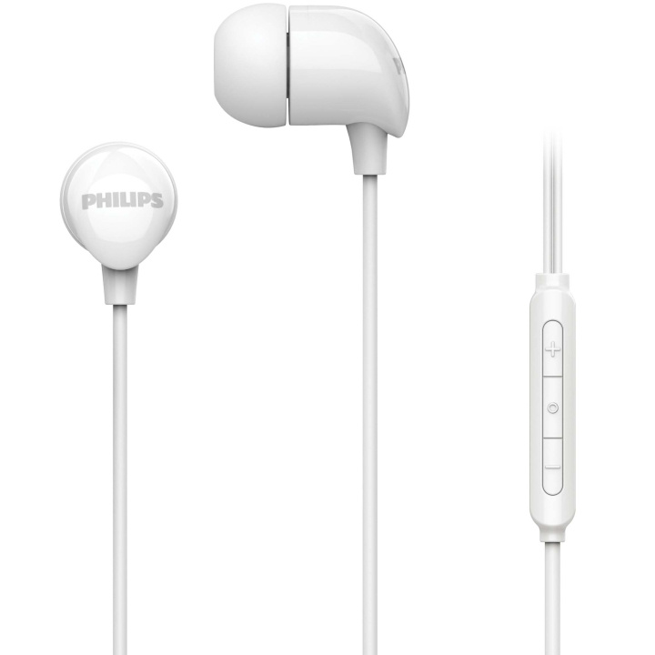 Philips Hörlurar In-Ear Kabel Fjärrkontroll Vit ryhmässä KODINELEKTRONIIKKA / Ääni & Kuva / Kuulokkeet & Tarvikkeet / Kuulokkeet @ TP E-commerce Nordic AB (D28022)
