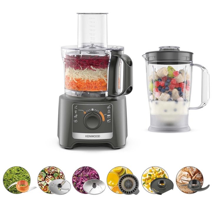 Kenwood Matberedare FDP31.360GY MultiPro Compact ryhmässä KOTI, TALOUS JA PUUTARHA / Kodinkoneet / Yleiskoneet ja monitoimikoneet / Yleiskoneet @ TP E-commerce Nordic AB (D28043)