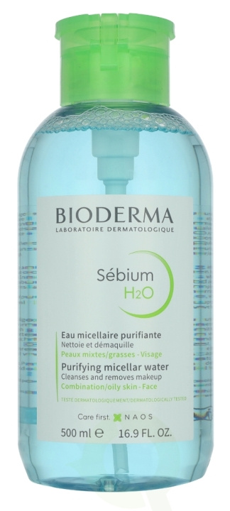 Bioderma Sebium H2O With Pump 500 ml Combination/Oily Skin ryhmässä KAUNEUS JA TERVEYS / Ihonhoito / Kasvot / Kasvovesi ja Facemist @ TP E-commerce Nordic AB (D28156)