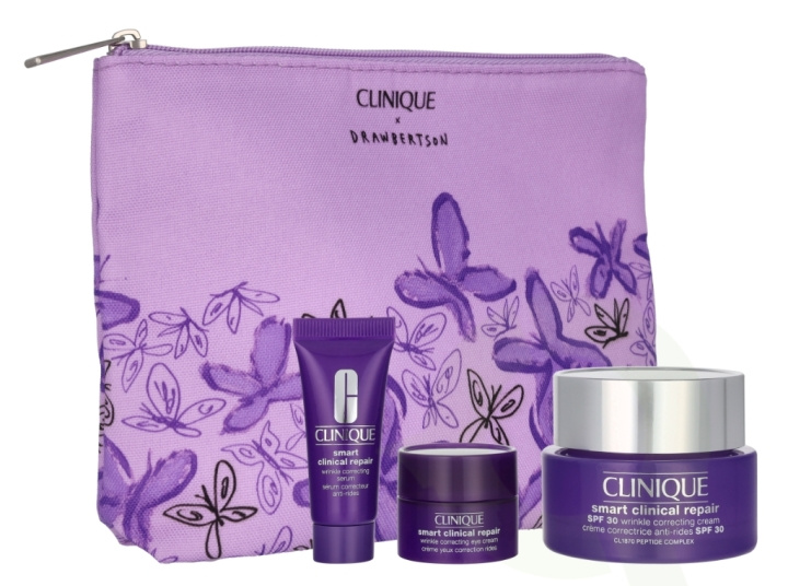 Clinique Smart Clinical Repair Serum Anti-Aging Giftset 65 ml Cream 50 ml/Serum 10 ml/Eye Cream 5 ml ryhmässä KAUNEUS JA TERVEYS / Ihonhoito / Kasvot / Seerumit iholle @ TP E-commerce Nordic AB (D28294)