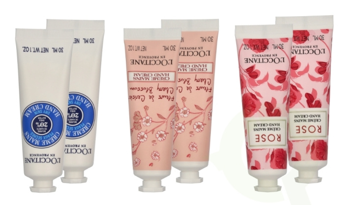 L\'Occitane Best Of Provence Set 180 ml Hand Cream 30ml - 2x Cherry Blossom/2x Rose Reines/2x Shea Butter ryhmässä KAUNEUS JA TERVEYS / Ihonhoito / Kasvot / Päivävoide @ TP E-commerce Nordic AB (D28304)